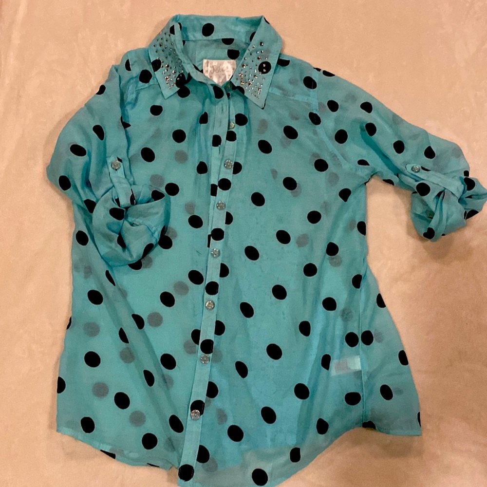 Girls Justice button down shirt
